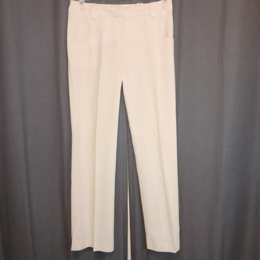 Mossimo Cream‎ Stretch Straight leg Dress Pants Size 2 Office Career Y2k